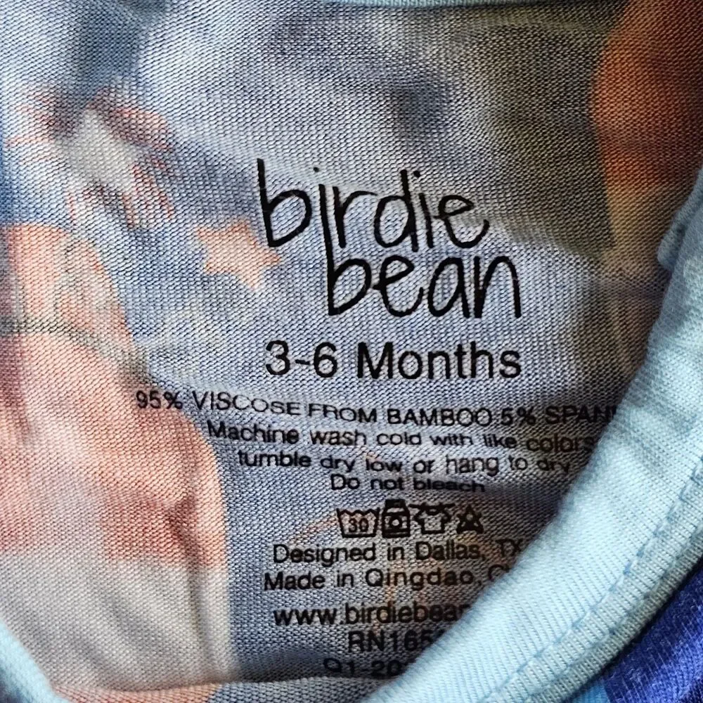 Birdie Bean Size 3-6 Months Knox Patriotic Sleeveless Bodysuit Dress